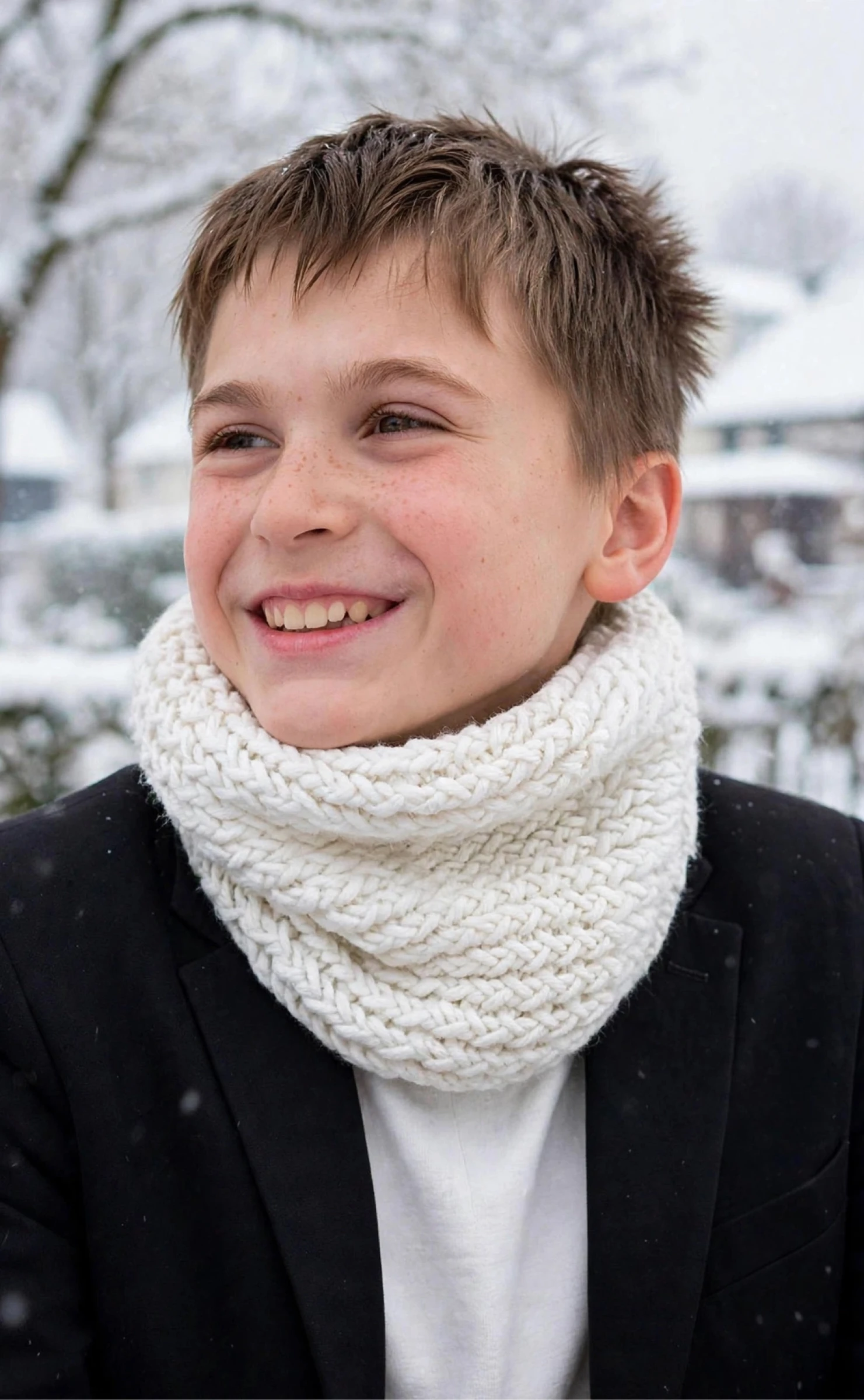 Tour de cou blanc 